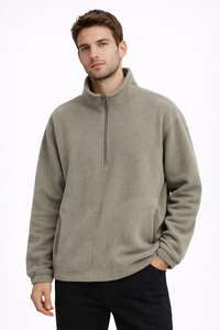 Sweat-shirt d'hiver pour homme Summit Sage, demi-zip, doux, thermique, décontracté, pour l'extérieur, en tissu polaire ultra doux et léger. - Product Image 1