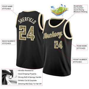 Maillot de basket-ball personnalisé pour les jeunes, maillot de basket-ball réversible avec logo personnalisé, uniforme de sport brodé, maillot de basket-ball pour hommes - Product Image 4