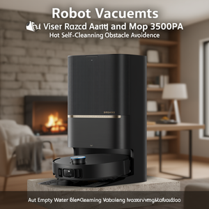 Robot Aspirador y Fregador 35000Pa con Autovaciado, Autolimpieza con Agua Caliente y Evitación de Obstáculos - Product Image 3