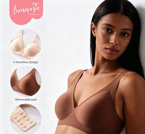 Sujetador Deportivo Inalámbrico Sin Costuras Premium, Transpirable, Elástico, Talla Grande - Product Image 1
