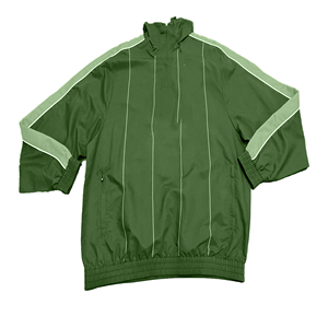 Veste de sport coupe-vent pour homme, couleur unie, col zippé, manches régulières, polyester, style sportif, pour l'automne - Product Image 3