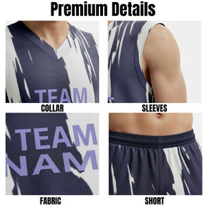 Conjunto de uniforme de baloncesto, ropa de baloncesto, camisetas de baloncesto sublimadas personalizadas con pantalones cortos, con envío y entrega, servicio OEM - Product Image 5