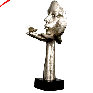 Sculpture en aluminium attrayante, cadeau créatif en métal, décoration de bureau, artisanat, figurines pour la maison, les hôtels et les bureaux - Product Image 3