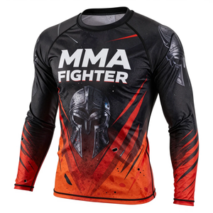 Personaliza tu Propio Logotipo, Camiseta de Manga Larga Sublimada, Camiseta de Protección para Artes Marciales Mixtas, Camiseta de Protección para Jiu-Jitsu Brasileño - Product Image 4