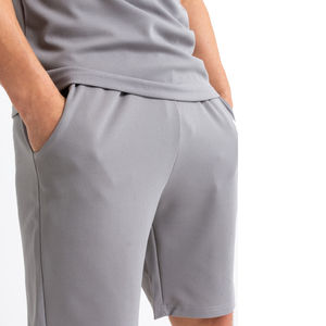 Conjunto de Camiseta y Pantalones Cortos Transpirables de Verano para Hombre, Estilo Urbano, Poliéster/Algodón, Conjuntos Dobles - Product Image 2