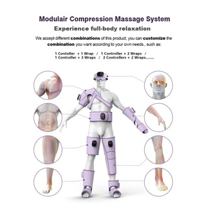 Source Fabricant Jambe <span class=keywords><strong>Pied</strong></span> Bras Épaule Tête Mollet Masseur Avec Chaleur Modulair Système De Compression Compresseur D'air Massage Des Jambes - Product Image 3
