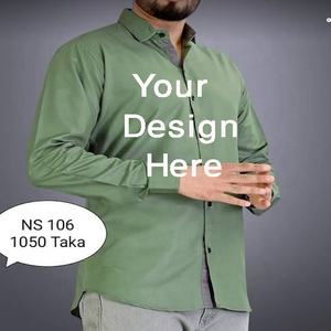 Chemises habillées formelles avec logo personnalisé pour hommes, chemises à manches longues, décontractées, multicolores, grande taille, printemps, simple, usine du Bangladesh d'exportation directe - Product Image 5