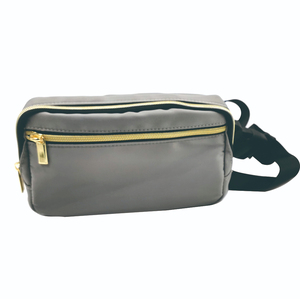 Riñonera Pequeña de Lona de Nylon con Diseño de Rayas y Correa Cruzada al Hombro MB Fashion, 20x15x4cm, para Hombre y Mujer, Precio al por Mayor - Product Image 1