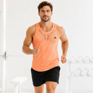 Débardeur de musculation pour hommes, vente en gros, personnalisé, respirant, en polyester/coton tricoté, pour la musculation, en promotion - Product Image 5