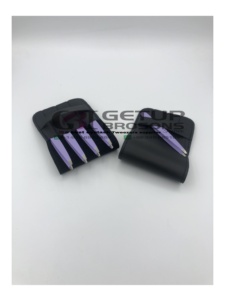 Pince à épiler professionnelle GETUP BROSONS IMPEX en acier inoxydable pour extensions de cils, à pointe fine, revêtement poudré violet, logo personnalisé - Product Image 3