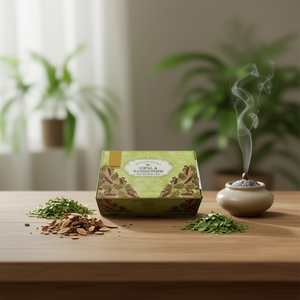 Bastoncini d'Incenso alle Erbe Arrotolati a Mano con Tulasi, Copal e Legno di Sandalo, Esclusivo Mix Masala, Confezione da 12 - Product Image 3