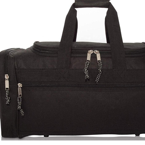 Customized Logo New Polyester Lining Zipper Closure Duffel <b>Bags</b> Large Capacity Lightweight <b>Leather</b> <b>Duffle</b> <b>Bag</b> - Product Image 3