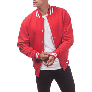 Men's Premium Winter Knitted Letterman Jacket Casual Style Stand Collar <b>Covered</b> <b>Button</b> Closure Quick Dry Breathable - Product Image 4