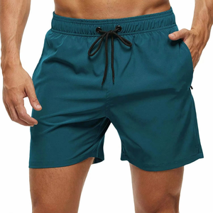 Pantalones Cortos Deportivos Casuales para Hombre, de Color Sólido, Secado Rápido, Cintura Media, con Cordón Ajustable y Bolsillos, en Jersey de Poliéster - Product Image 6
