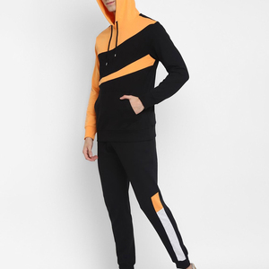 OEM Custom Design Heavyweight 100% Cotton Men's Oversized Streetwear Printed Designs Wholesale Men's Tracksuit - Product Image 3
