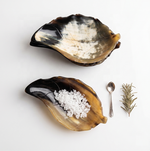 Premium Buffalo Horn Bowl Set with Spoon Handcrafted Eco-Friendly Salad Bowl Kitchen Dining Accessories - Product Image 2