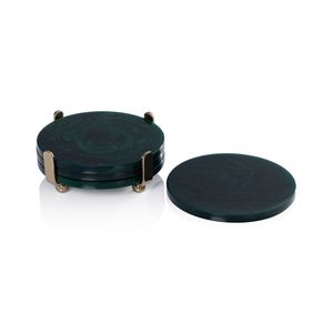 ที่รองแก้วเรซินสีมรกตสุดหรูเป็นมิตรต่อสิ่งแวดล้อม - Product Image 1