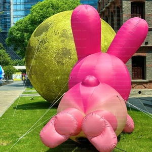 Atractiva Escultura <span class=keywords><strong>de</strong></span> <span class=keywords><strong>Conejo</strong></span> Inflable Grande y Colorida <span class=keywords><strong>de</strong></span> Tela Oxford para Decoración <span class=keywords><strong>de</strong></span> Festivales/Eventos/Mercados/Actividades/Zoológicos - Product Image 2