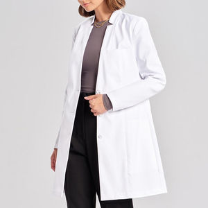 Bata de Laboratorio Médica de Alta Calidad, Manga Larga, Uniforme de Algodón para Hospital, Ropa de Trabajo Unisex, Colores Personalizables, Servicio OEM con Logotipo - Product Image 2