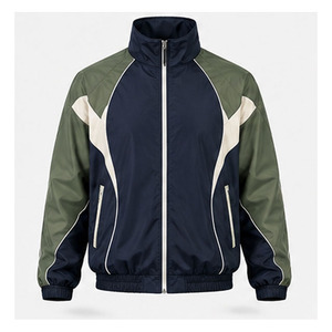 Ensemble coupe-vent imperméable personnalisé pour homme 2026 avec col montant et logo frontal - Qualité supérieure, léger - Product Image 6