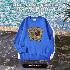 Conjuntos Coordinados de Sudadera con Forro Polar de Invierno, Bordados y 100% Algodón Ecológico, para Hombre, Moda Gen Z TikTok, OEM - Product Image 2