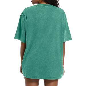 Camiseta Unisex Rosa de Corte Holgado con Hombros Caídos, Color Sólido, Manga Corta, Cuello Redondo, Tejido de Algodón Ecológico, Primavera Verano - Product Image 5