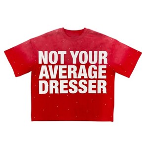 เสื้อยืดวินเทจพิมพ์ลายฟอกสีทรงบ็อกซี่โอเวอร์ไซส์สำหรับผู้ชาย ผ้าฝ้าย 100% เนื้อหนา สไตล์สตรีทแวร์ - Product Image 1