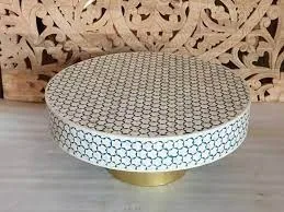 Luxury Bone Inlay Coffee <b>Table</b> <b>Resin</b> Inlay Center <b>Table</b> Handmade Home Decoration Furniture Piece Designer Finish - Product Image 5