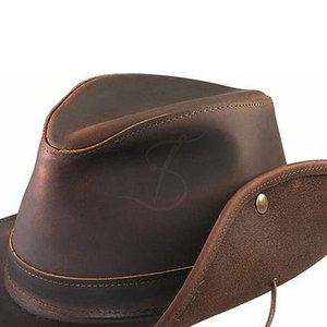 Breathable Lightweight Cowboy <b>Hat</b> For <b>Winter</b> Outdoor Use Custom Design Western Style Wholesale Made <b>Men</b> Cowboy <b>Hat</b> - Product Image 5