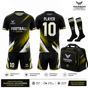 Custom Football Jersey Set Team Soccer Uniform Sublimation Sportswear Kit with Shorts Socks Training Bag - Product Image 6