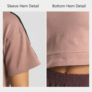 T-shirt court pour femme, anti-transpiration, manches courtes, col rond, tissu doux, idéal pour le fitness et l'entraînement, prix bas - Product Image 4