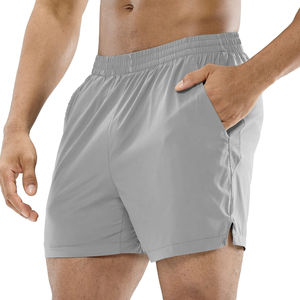 กางเกงขาสั้นผ้าแคนวาสผู้ชายแบบสั่งทำพิเศษ คุณภาพสูง สวมใส่สบาย เหมาะสำหรับออกกำลังกาย แห้งเร็ว ระบายอากาศได้ดี เอวยางยืด ออกแบบเองได้ สำหรับเข้ายิม - Product Image 4