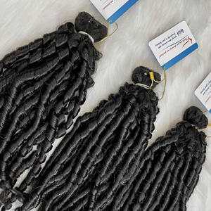 คำสั่งซื้อใหญ่!!! วิกผมหยิกเป็นลอนผมต่อจากเวียดนามสีดำ100% - Product Image 3