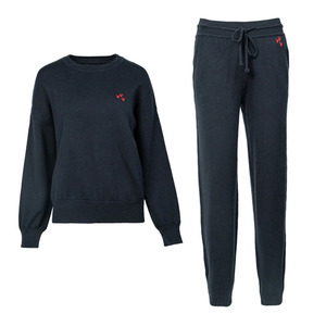 ชุดวอร์มกีฬาคุณภาพสูงสำหรับฤดูร้อนและฤดูใบไม้ร่วง เสื้อฮู้ดดี้ทรงหลวมโอเวอร์ไซส์ กางเกงจ็อกกิ้งขายาว ชุดเซ็ตเสื้อผ้ากีฬา - Product Image 3