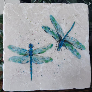 Posavasos de Libélula Azul, Juego de Posavasos para Mesa de Café, Regalo Único con Diseño de Libélula - Product Image 5