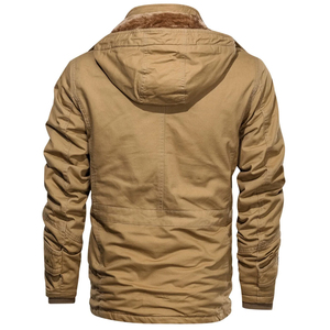 Men's Oversized Solid Color Cargo Varsity <b>Jacket</b> Stand Collar Front Logo High Quality Daily Wear - Product Image 4