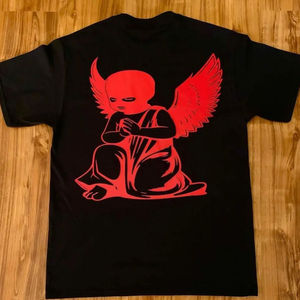 เสื้อยืดพรีเมียมไซส์ใหญ่พิเศษสำหรับผู้ชาย พิมพ์ลายโลโก้ได้ตามต้องการ สไตล์สตรีทแวร์ ทรงโอเวอร์ไซส์ สีขาว เสื้อยืดพิมพ์ลายสำหรับผู้ชาย - Product Image 6