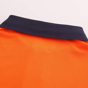Vêtements de travail d'hiver haute visibilité en polyester/coton respirant, polo de sécurité unisexe réfléchissant avec réflecteur - Product Image 2