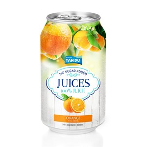 Boisson Tropi Juice 330ml en canette aluminium, 100% purée de fruits, aromatisée, faible en gras, stérilisée, fraîchement pressée, 5 Brix, pastèque et goyave - Product Image 4