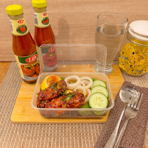 ภาชนะใส่อาหารไมโครเวฟ TW T650 ขนาด 650 มล. ฝาปิดทำจากพลาสติก PP ใช้แล้วทิ้ง ทนความเย็น แช่แข็งได้ ย่อยสลายได้ รีไซเคิลได้ ใช้กับเครื่องล้างจานได้ ใช้กับเตาอบได้ - Product Image 2