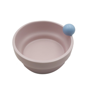 OEM Custom Macaron Color 2-in-1 Ceramic Pet Bowl Set with Cute <b>Ball</b> Handle - Product Image 5