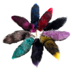 2025 Gerçek Tilki Kuyruğu Büyük Uzun Aksesuarlar Kolye Cosplay Kuyruğu Sevimli Kurt Tilki Kuyruğu Kürk Araba - Product Image 1