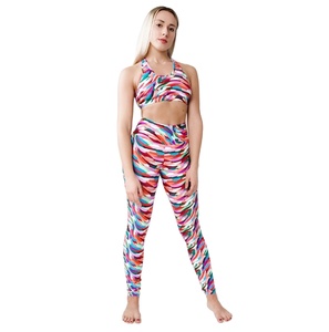 Femmes grande taille respirant cravate teinture sans couture sport Yoga costume séchage rapide gymnastique Fitness Leggings soutien-gorge taille élastique été hiver - Product Image 1