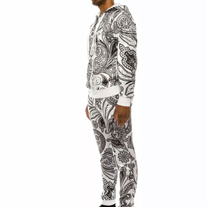 Survêtements d'hiver personnalisés pour hommes avec fermeture éclair, imprimés par sublimation, confortables, style streetwear, vente en gros - Product Image 3