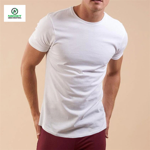 Nuevas Camisetas de Alta Calidad para Hombre, Corte Regular, Color Personalizado, 100% Algodón Tejido, Cuello Redondo Deportivo, Dobladillo Curvo - Product Image 4