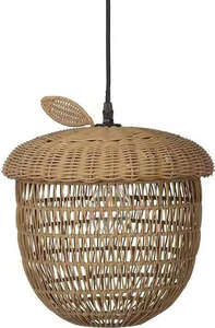 Best Choice High Quality Woven Rattan Apple Lampshade Wall <b>Hanging</b> And <b>Ceiling</b> Lamp Cover For Kids Bedroom And Nursery <b>Decor</b> - Product Image 3