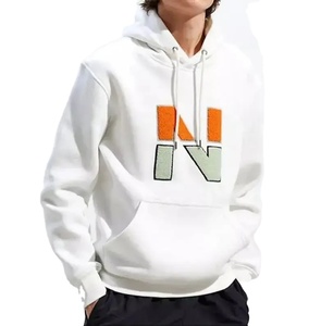 Customized Graphic Unisex Embroidery pullover Hoodies loose shoulder Plus Size Men's Fashion for Spring Season with Custom Logo - Product Image 1