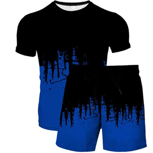 Conjunto de pantalones cortos y camiseta deportiva para hombre, ropa de verano, conjunto de camiseta y pantalones cortos transpirables para correr. - Product Image 6