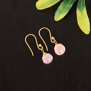 925 Sterling <b>Silver</b> Crystal Gemstone Elegant <b>Dangle</b> <b>Earrings</b> for Women - Product Image 2