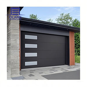 Portes <span class=keywords><strong>de</strong></span> <span class=keywords><strong>garage</strong></span> pliantes en acier modernes Cosyhouse, isolation thermique, fonctionnement électrique ou manuel, protection des doigts, solution complète - Product Image 5